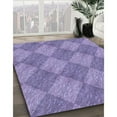 thumbnail image 3 of Ahgly Company Machine Washable Indoor Square Transitional Purple Mimosa Purple Area Rugs, 6' Square, 3 of 7