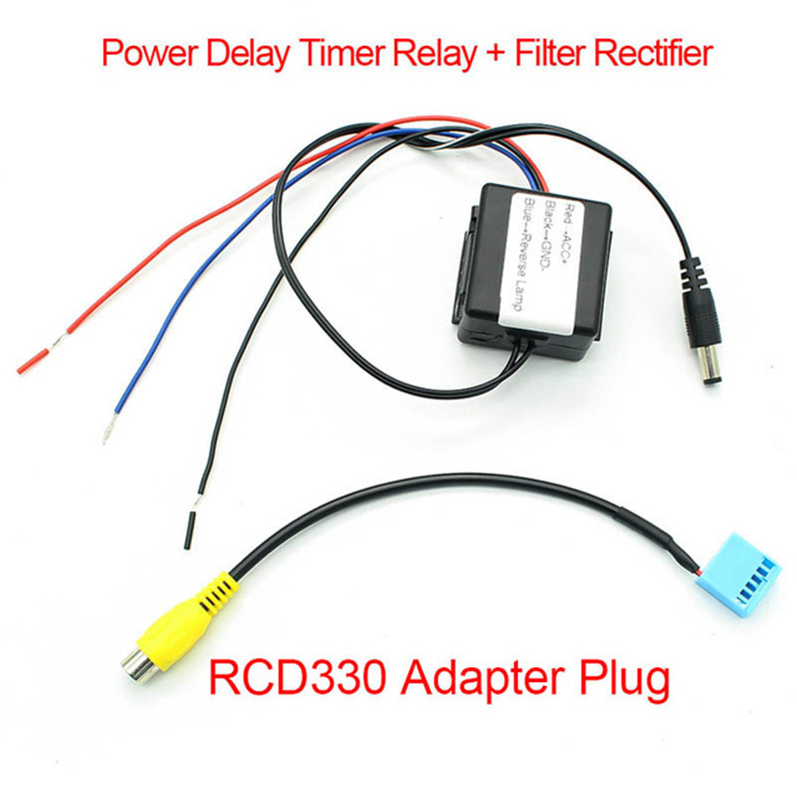 Rear View Camera Power Delay Timer Relay & Filter Rectifier RCD330