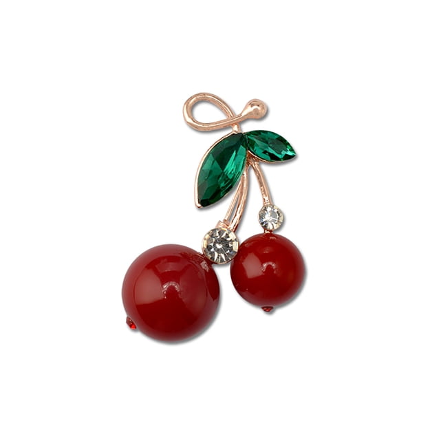 Lindas Pins Fashion Cherry Shwl Broches para Mujeres Niñas Vestido de noche Pin para mujer Joyería de San Valentín Decoraciones Regalo de vacaciones Inevent AP004701-00