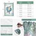 thumbnail image 6 of Sea Turtle Coastal Balloon Curtains 63 Inch Length for Living Room/Bedroom, Blue Green Summer Beach Coral Rod Pocket Privacy Door Curtains Decorative Tie Up Shade for Window 52"x63", 6 of 8