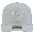 thumbnail image 2 of Men's New Era  Gray Baltimore Orioles Colorpack A-Frame 59FIFTY Fitted Hat, 2 of 6