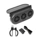 thumbnail image 1 of Ventilador de ventilación para ventanas de coche con energía solar, ventilador de refrigeración para SUV. Negro, 1 of 9
