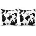 thumbnail image 4 of 2Pcs Throw Pillow Covers Cow Spots Decorative Square Cushion Covers Case, 4 of 7