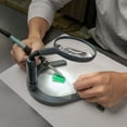 thumbnail image 3 of Carson MagniLamp LED Lighted 2x Hand Held or Hands Free Hobby Magnifier with Flexible Gooseneck for Reading, Crafts, Soldering, Jewelry and other Tasks and Hobbies For a Work Bench or Desk Top -GN-55, 3 of 7