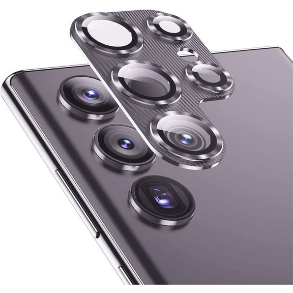 Glass Camera Lens Protector Compatible With Samsung S24 Ultra Full Cover Purple