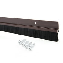 Door Bottom Sweep Aluminum Alloy w 0.8-inch Brush 40-inch x 1.7-inch