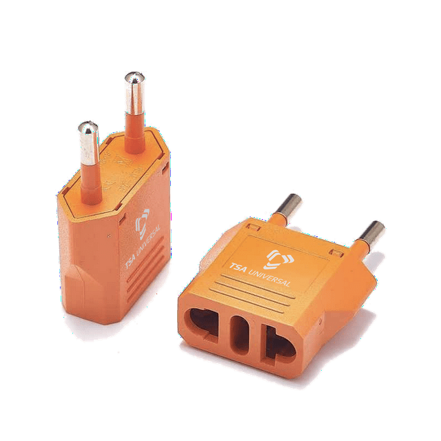 United States to Italy Travel Power Adapter to Connect North American Electrical Plugs to