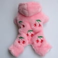thumbnail image 3 of Wear-Resistant Pet Clothes - Eye-Catching Flannel Winter Pajamas - Rompers - Outdoor Use - Warm and Stylish Pet Outfit, 3 of 8