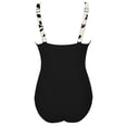 thumbnail image 5 of Enjoytime Women's One Piece Swimsuits Floral Printed V Neck Tummy Control Bathing Suit Adjustable Straps Ruched Slimming Swimwear, 5 of 6