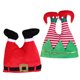 thumbnail image 4 of RV 2 piezas de sombreros de elfo de Navidad, pantalones, sombreros, juego de sombreros de gnomo y bufón, pantalones de Papá Noel, sombreros divertidos, novedad, sombreros largos de rayas locas, sombreros de fieltro para mujeres, hombres, accesorios de disfraces de fiesta de Navidad brillar Electrónica, 4 of 4