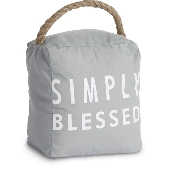 Pavilion Gift Company Door Stopper, 5" x 6", Gray, White