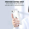 thumbnail image 2 of CellEver for iPhone SE 2020/7/8 Case with Screen Protector, Clear Full Body Heavy Duty Anti-Slip Cover (2X Glass Screen Protector Included) - White, 2 of 8