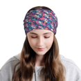 thumbnail image 6 of Disketp flower Skull leaf colorful Slouchy Beanie Hip-Hop Soft Lightweight Running Beanie Adult Hats Chemo Cap for Men Women, 6 of 8