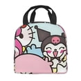 thumbnail image 3 of Lsque Sanrio Print Insulated Lunch Bag with Thick Aluminum Foil Lunch Tote Bag with Front Pocket for Men and Women, Ideal for Work, School, Picnics, and Travel, 3 of 8