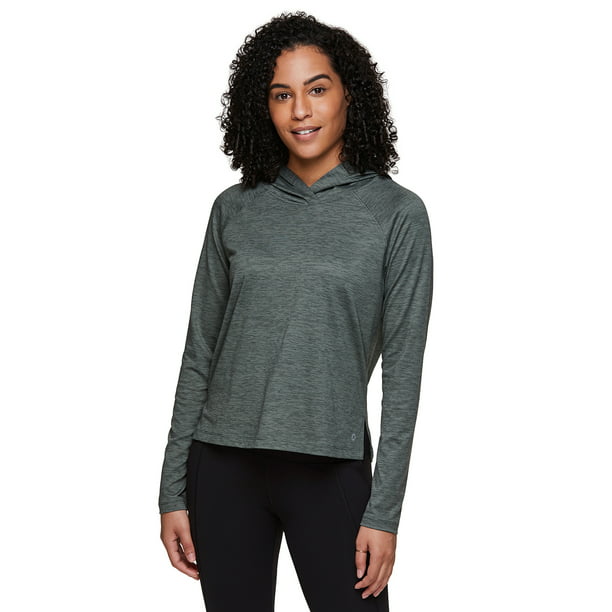 RBX Active Women's Space Dye Lightweight Ultra Soft Cropped Hoodie Top ...