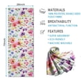 thumbnail image 2 of Pioneer Flower Floral Print Pattern Hot Yoga Mat Towel Non Slip for Hot Yoga - Quick-Drying Yoga Mat Cover with 4 Corner Pockets with Travel Bag - Hot Yoga Towel Non Slip 70"x26", 2 of 6