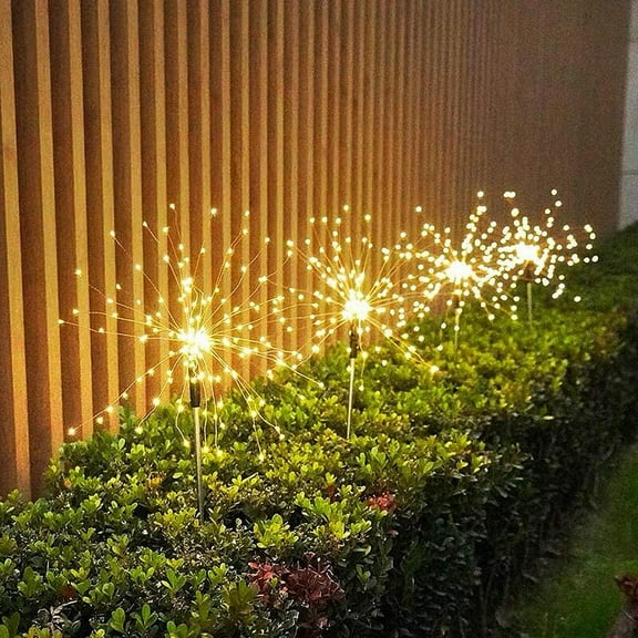 Solar Firework Lights, 8 Modes Solar Garden Lights Outdoor 150 Led, Waterproof Solar Garden Fireworks Lamp, Solar Outdoor Decorative Stake for Landscape Light Patio Patio Party Christmas