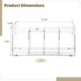 thumbnail image 5 of 2 PCS Clear Magazine Holders, 4 Slots Clear Magazine Organizer, Transparent Book Desk Rack, Clear Plastic File Sorter Divider, Multipurpose Desktop Holder for Books Vinyl Records Office Files, 5 of 6
