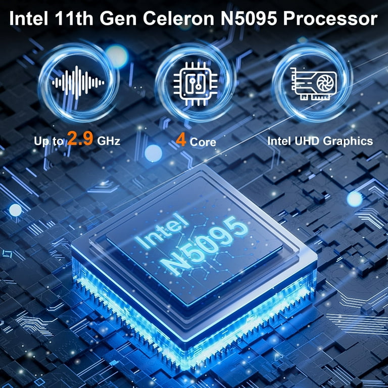 SANPTENT 15.6 inch 1080p FHD Laptop Computer 16GB RAM 512GB SSD with 4 Core Intel Celeron N5095, FingerPrint, Backlit Keyboard, Windows 11 Pro