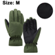 thumbnail image 2 of Guantes de esquí cálido invierno polar montar al aire libre a prueba de frío algodón grueso antideslizante, verde, M, 2 of 5