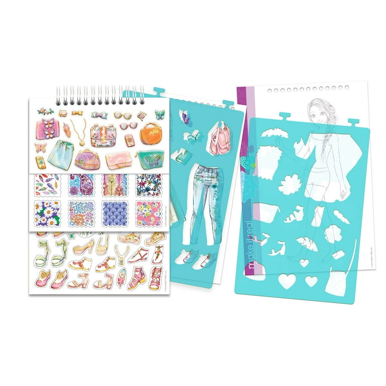 Make It Real - Fashion Design Sketchbook: Blooming Vibes - Fashion  Sketchbook for Girls - Kids Fashion Design Kit - Fashion Designer Kits for  Girls 