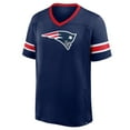thumbnail image 2 of Men's Fanatics Navy New England Patriots Hometown Premium Hashmark V-Neck T-Shirt, 2 of 3