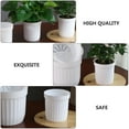 thumbnail image 2 of FUEENIRVA 5Sets Breathable White Plastic Flower Pot Self Watering Planter, 2 of 6