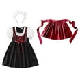 thumbnail image 4 of FYEGRE Elegant Bavarian Oktoberfest Dirndl Dress for Girls Traditional German Party Fancy Outfit Festival Fashion Casual Wear 9-10 Years, 4 of 4