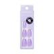 thumbnail image 1 of KISS imPRESS Mani sin pegamento, 30 piezas, uñas a presión, diseño de ataúd mediano, impresión de lavanda púrpura sólida, despegar y presionar fácil, fácil aplicación, eliminación sin complicaciones,, 1 of 5