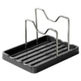 thumbnail image 5 of Pot Lid Holder, Lid Holder While Cooking, Spoon Rest with Pot Lid Holder, Pot Lid Organizer with 2 Racks, 2 in 1 Pot Lid Holder & Spoon Rest for Kitchen Counter, Space Saving Pot Cover Rack, 5 of 7