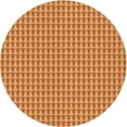 thumbnail image 1 of Ahgly Company Machine Washable Indoor Round Transitional Beer Orange Area Rugs, 3' Round, 1 of 7