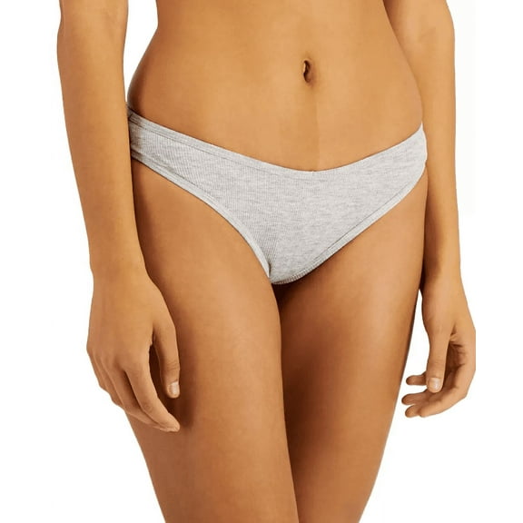 Jenni Women's Ribbed Thong, Grey, X-Large