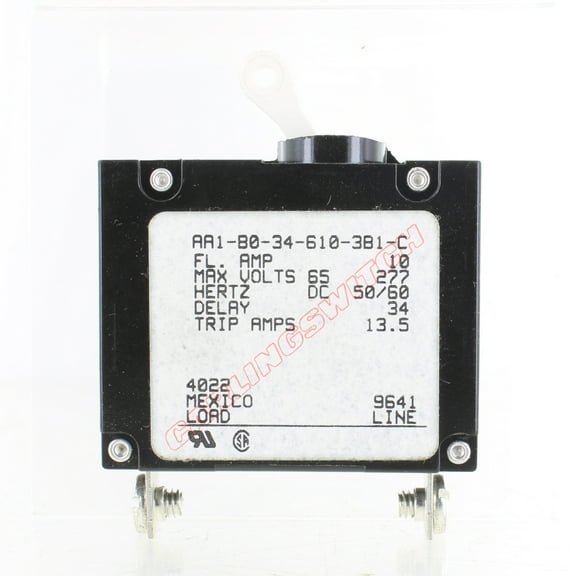 General New Toggle Breaker 10 Amp, B2139