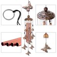 thumbnail image 5 of Turtle/Butterfly Wind Chimes Outdoor, EEEkit 33" Large Retro Wind Chimes Bell, Garden Wind Chimes with 4 Aluminum Tuned and 7 Turtles/Butterfly for Indoor Outdoor Garden Patio Decor, 5 of 11