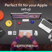 Logitech MX Master 4 for Mac, Ergonomic Bluetooth Mouse with Advanced Performance Haptic Feedback, Ultra-Fast Scrolling, USB-C Charging, White Silver