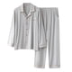 thumbnail image 1 of Conjuntos de Pijama Para Hombre, Ropa de Dormir de Manga Larga, Cárdigan Informal Liso, Ropa de Dormir, Tops Y Pantalones, Traje de Cobertura Odeerbi  ODB120340, 1 of 3
