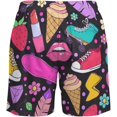 thumbnail image 4 of Sunyuer Men's Swim Trunks with Compression Liner 2-in-1 Drawstring Swimming Shorts Quick Dry Beach Board Shorts with Pockets, Colorful Trendy Fashion, S, 4 of 8