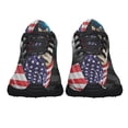 thumbnail image 5 of German Shepherd Patriotic American flag Shoes Sneakers Black Size 8, 5 of 7