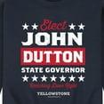 thumbnail image 3 of Yellowstone - Elect John Dutton Governor - Men's Crew Neck Fleece Pullover, 3 of 6
