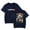 Navy, variant on Terrifier T-shirt Cool Printed Role Playing Neutral Round Neck Short Sleeve Fashion Trendy Clothing