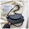 thumbnail image 2 of ZHAOCHENG Bolso cuadrado pequeño con textura, hilo bordado diagonal para dama, rombo, bolso a juego para mujer Bolso con cadena, 2 of 4