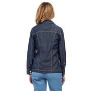 Turtle Bay New York Women's Button Front Classic Denim Jacket with front pocket