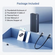 ACASIS 40Gbps M.2 NVMe SSD Enclosure for Thunderbolt 4/3/USB4, with Tool-Free Installation, Aluminum Heat Sink & Noiseless Design, Supports 2280-2230 SSDs for M1/M2 Pro/Max.
