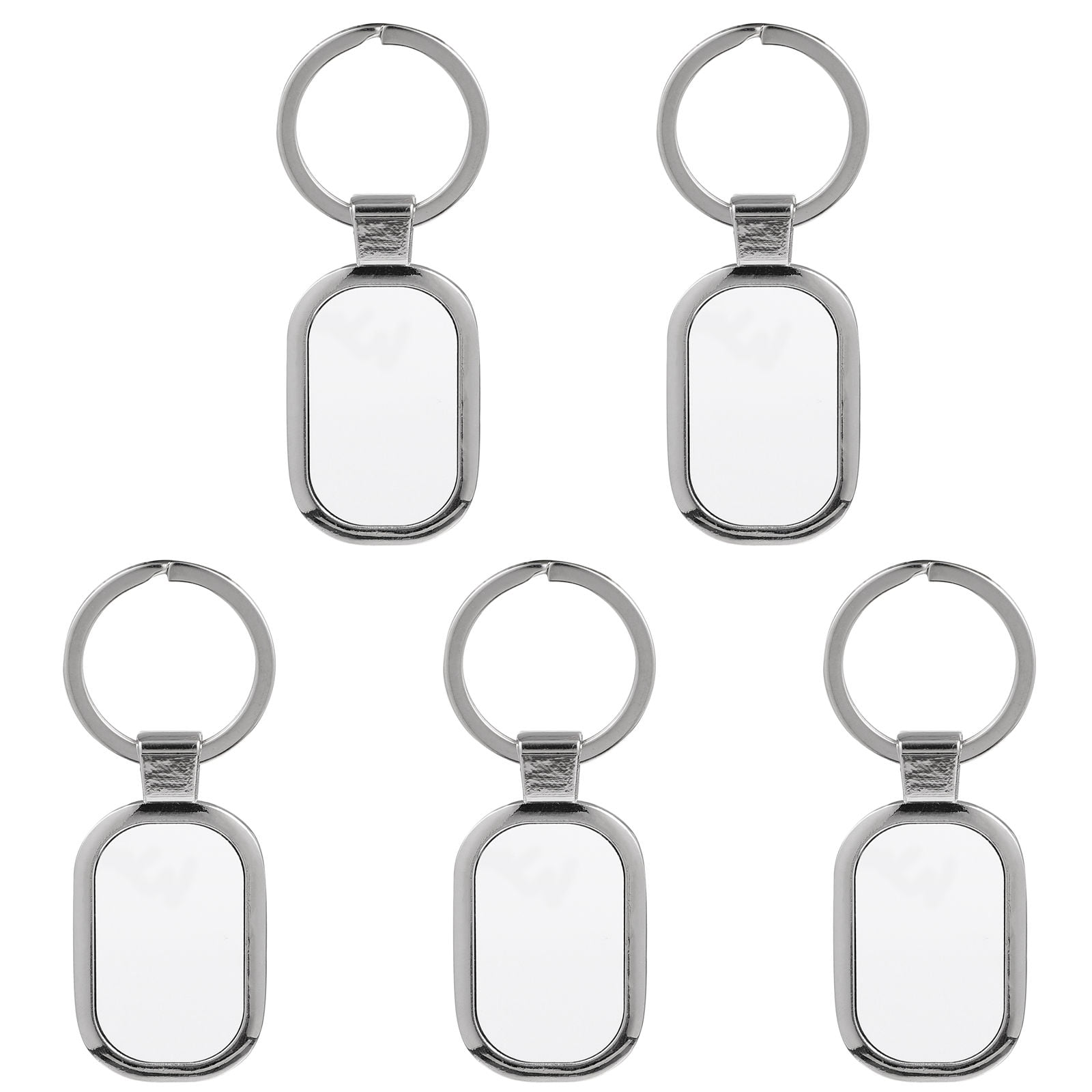 WORGEOUS 10 pcs  Metal Key Chains Blank Key Chains Diy Photo Car Key Rings For Lover