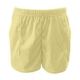 thumbnail image 4 of Outfmvch Wide Leg Shorts flowy shorts for women linen shorts for women flowy shorts for women athletic shorts Shorts Version Sports Shorts Waist Slimming Sports Shorts Yellow 2XL, 4 of 4
