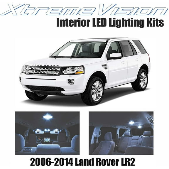 XtremeVision Interior LED for Land Rover LR2 2006-2014 14 Pieces Cool White Interior LED Kit   Installation Tool