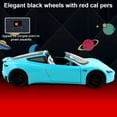 thumbnail image 5 of 1:24 Scale Tesla Roadster Alloy Car Model Diecast Toy Vehicles for Kids, Tesla car Model，Pull Back Alloy Car with Lights and Music,Gifts for Boys and Girls. (Blue), 5 of 9