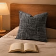 thumbnail image 5 of PryvnHome Chenille Throw Pillow Covers, Soft Slub Textured Decorative Cushion Case for Couch Bed Sofa Living Room, 45x45cm, 5 of 7
