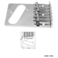 thumbnail image 4 of 2X Vintage Style 6 Strings Saddle Bridge for Style Electric Guitar Parts Replacement, 4 of 6