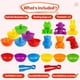 thumbnail image 3 of Raeqks Contar, clasificar juguetes, combinar juguetes apilables con tazones, actividades de aprendizaje preescolar para matemáticas, Montessori, habilidades motoras finas, animales sensoriales, juegos, 3 of 5